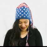 American Flag Pattern Woolen Cap