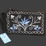 Embroidered Stylish black Purse 