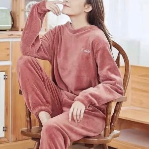 Fur Pajamas Women Winter Home Clothes