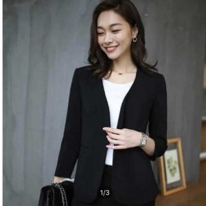Full Sleeve Blazer For Women – Black