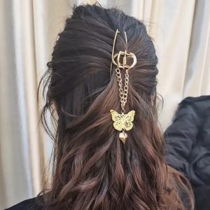 Butterfly Metal Hair Claw Clip