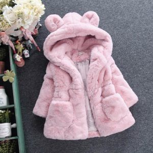 Winter Furry Jacket for Baby Girls