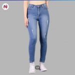 High Rise Stretchable Jeans For Women