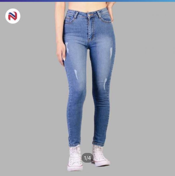 High Rise Stretchable Jeans For Women