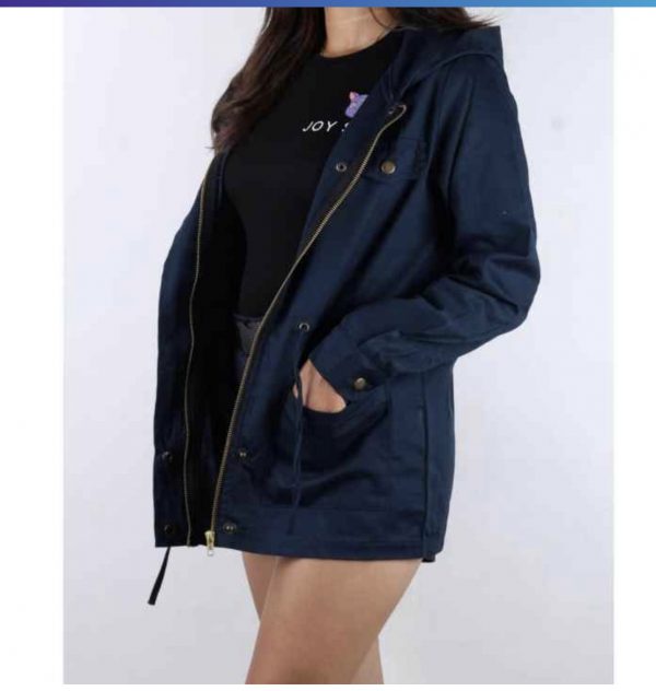 Navy Blue Summer Jacket For Women