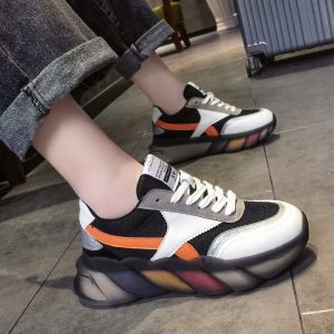 New wild thick-soled platform shoes mesh Female